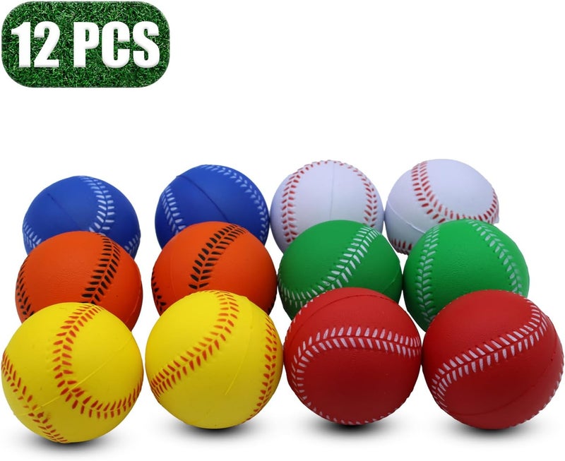Magicorange Baseball, Foam Baseballs 12 Ball Pack Practice Training Baseballs Unmarked Baseball Soft Toss, Batting, Fielding, Hitting, Pitching - Image 4